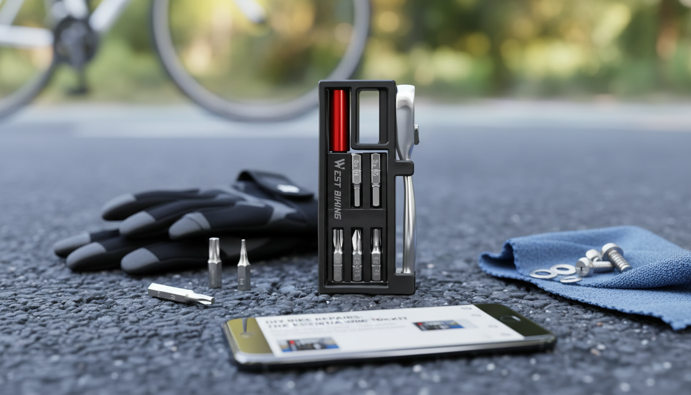 Pocket Ratcheting Bike Tool Set for Fast Trail Fixes