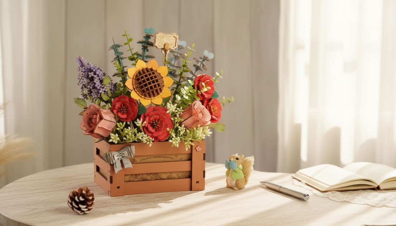 Build a Wooden Bloom Box: DIY 3D Puzzle Decor Guide